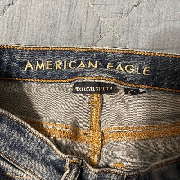 American Eagle Super High Rise Jegging 2 Short - Picture 5 of 8